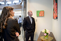 Student art reception