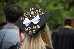 Commencement mortarboard