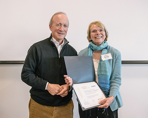 Mitch Daniels and Marietta Harrison