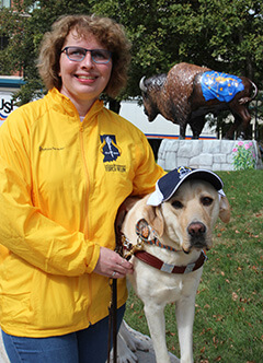 Kathy Nimmer and her dog Nacho