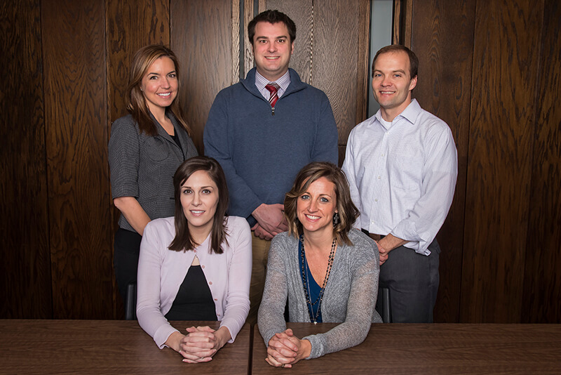 Melanie Bell, Whitney Beutel, Amber Thompson, Nathan Manges and Andrew Bean