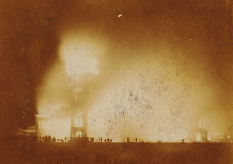 Fire at Heavilon Hall in 1894