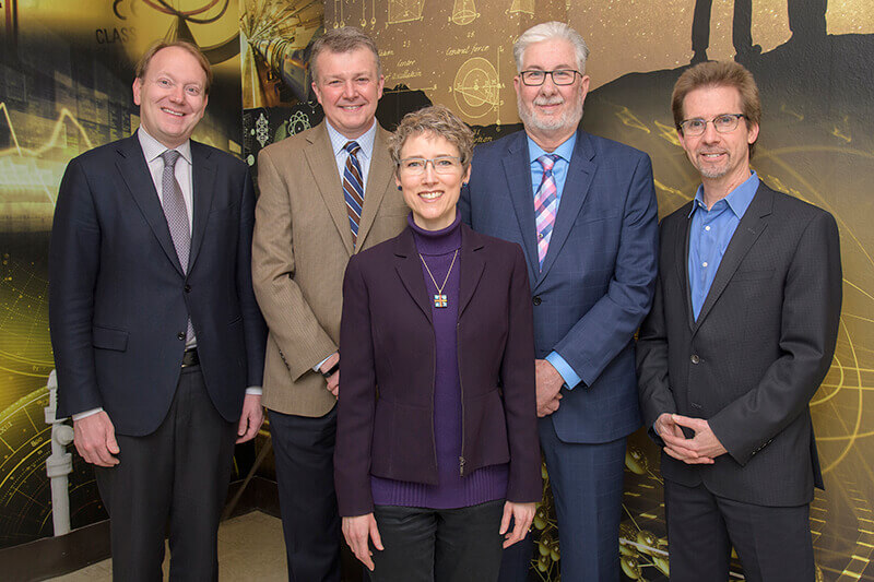 Patrick J. Wolfe, Jay Akridge, Erica Carlson, John Finley and Peter Hollenbeck