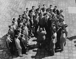 Purdue Varsity Glee Club members in 1950