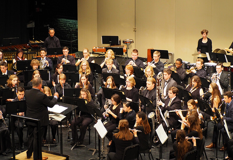 Purdue Symphonic Band performing