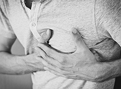 photo illustration adult chest pain