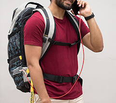 massaging backpack student invention