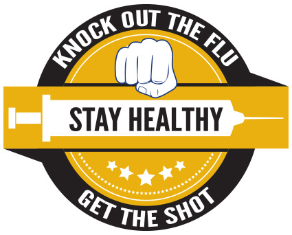 Knock out the flu stamp