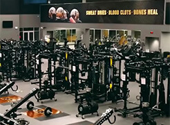 Football Performance Complex weight room