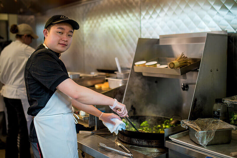 Sheng Yu cooking Sheng's Steam House