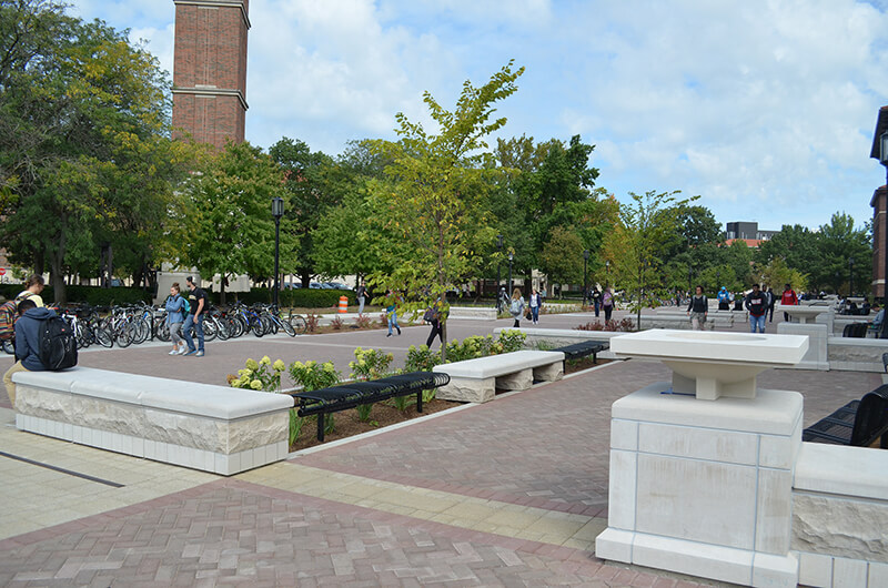 Centennial Mall and Potter Quad