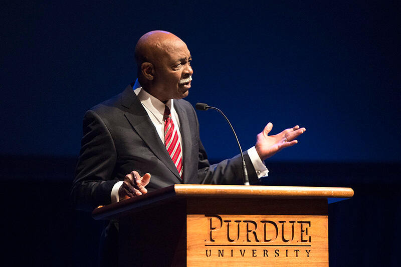 Justice Robert Rucker speaking