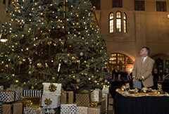 Jay Akridge at tree lighting