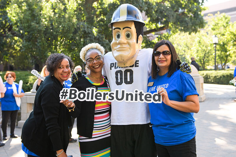 Volunteers at Kickoff celebration