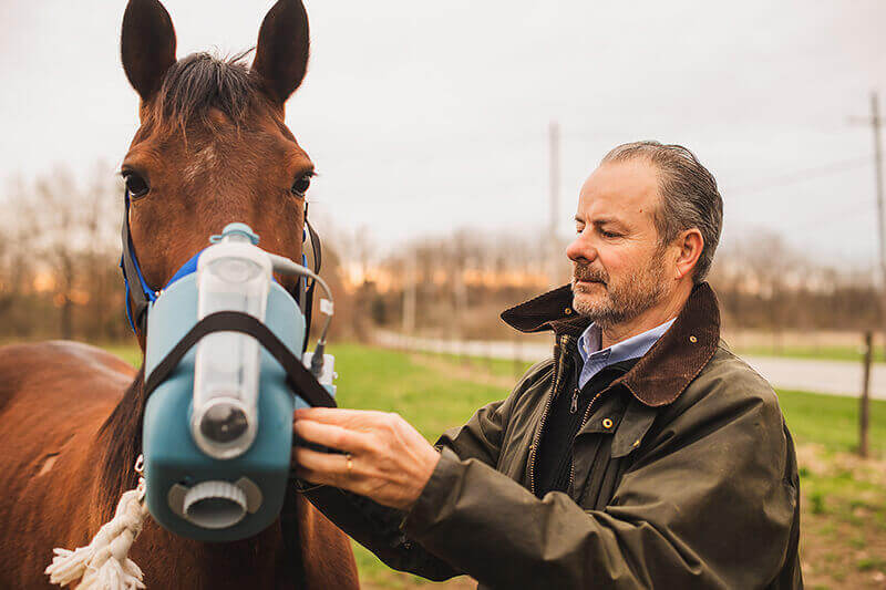 Laurent Couëtil and horse