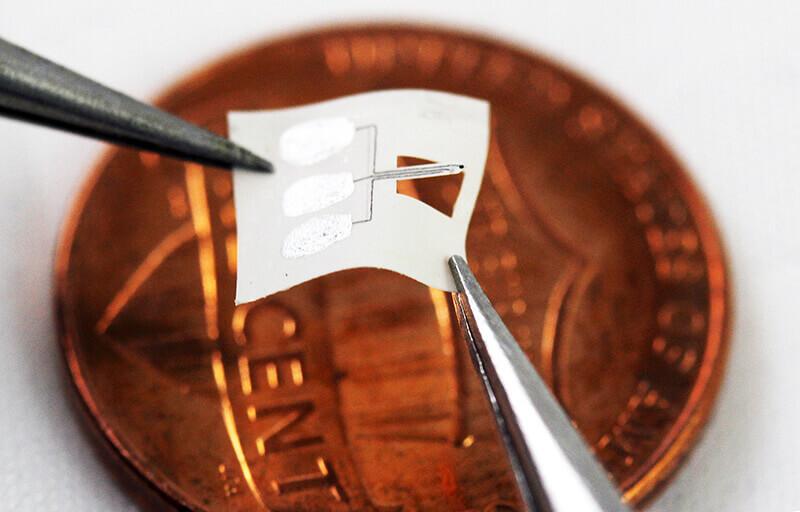 Implantable sensor by a penny