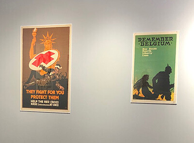 posters in propaganda exhibition