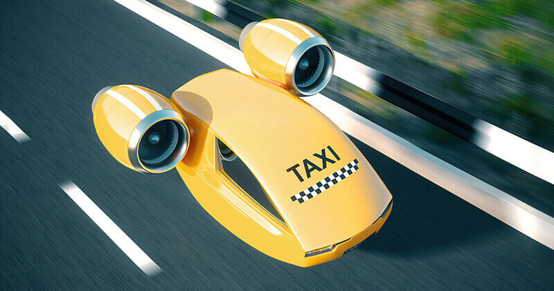 Image of autonomous taxi