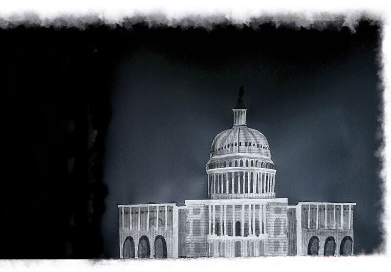 Capitol building sketch