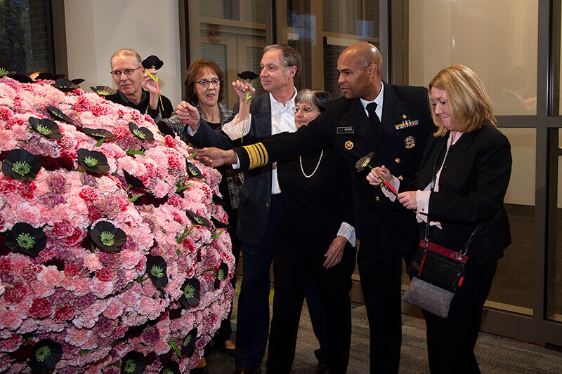 Brain flower with families and surgeon general