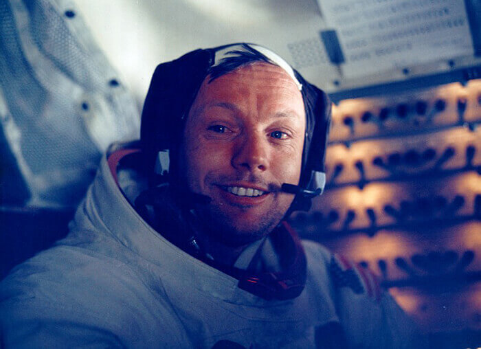 Armstrong during flight in space