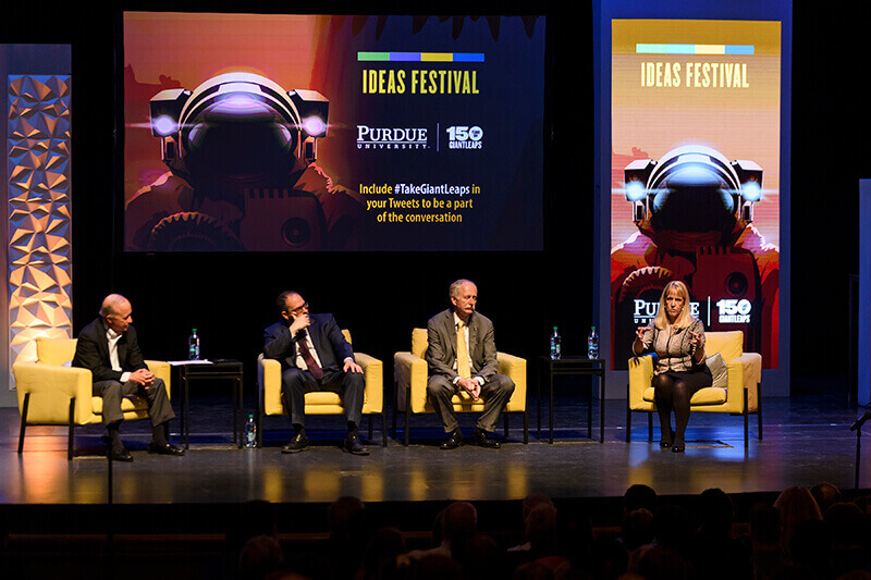 Path to Mars speakers onstage