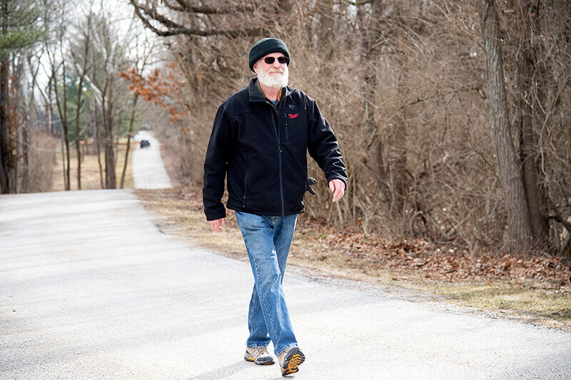 Stephen Scott walking