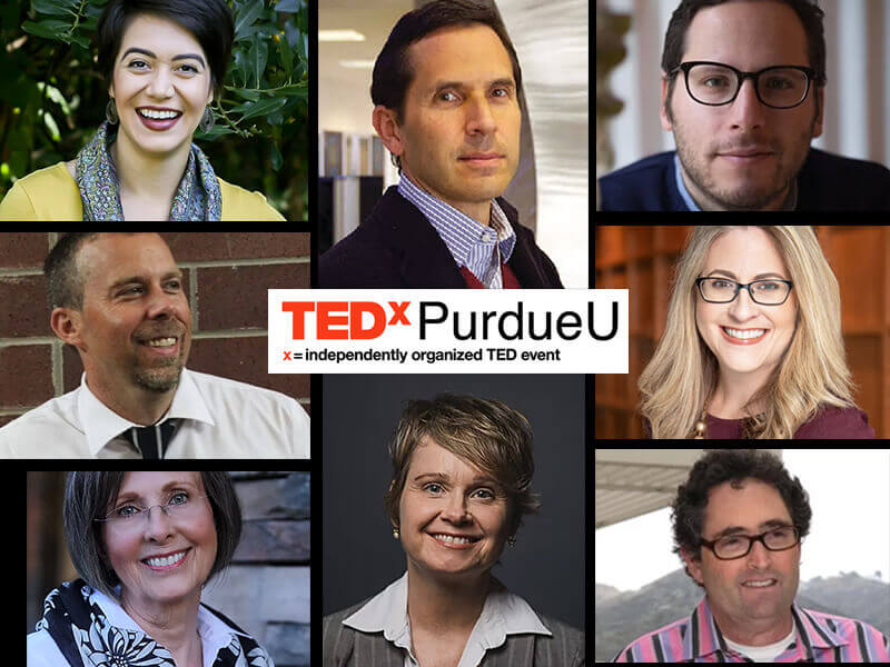 composite image of TedX speakers