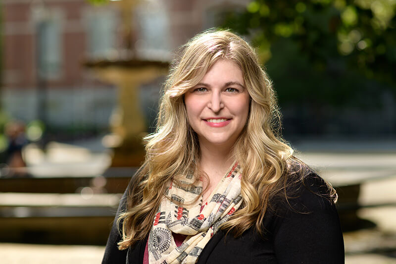 Stacey Baisden on Memorial Mall