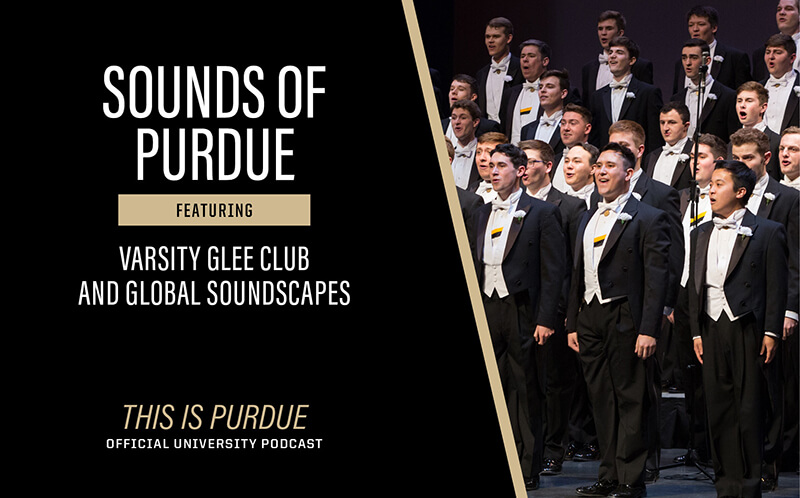 This is Purdue podcast graphic