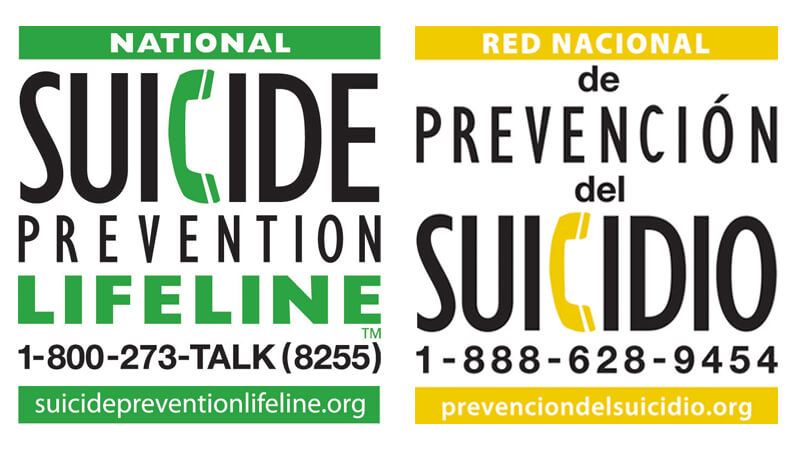 National Suicide Prevention Lifeline graphic