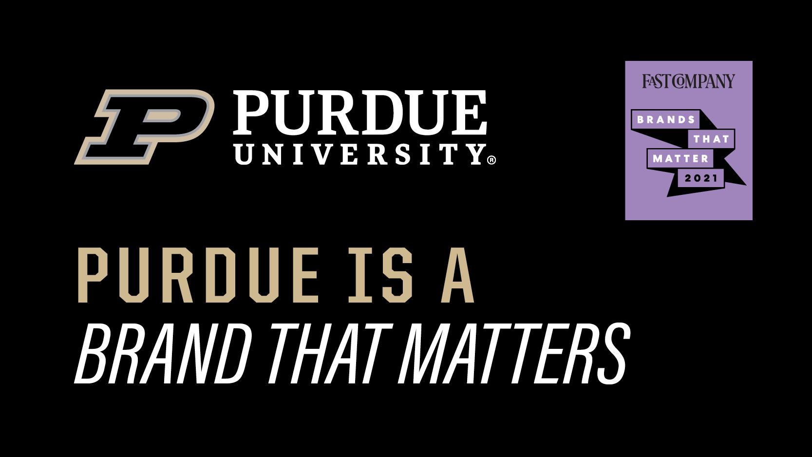 Purdue only university in Fast Company Magazine's inaugural list of 'Brands That Matter' - Vimarsana News