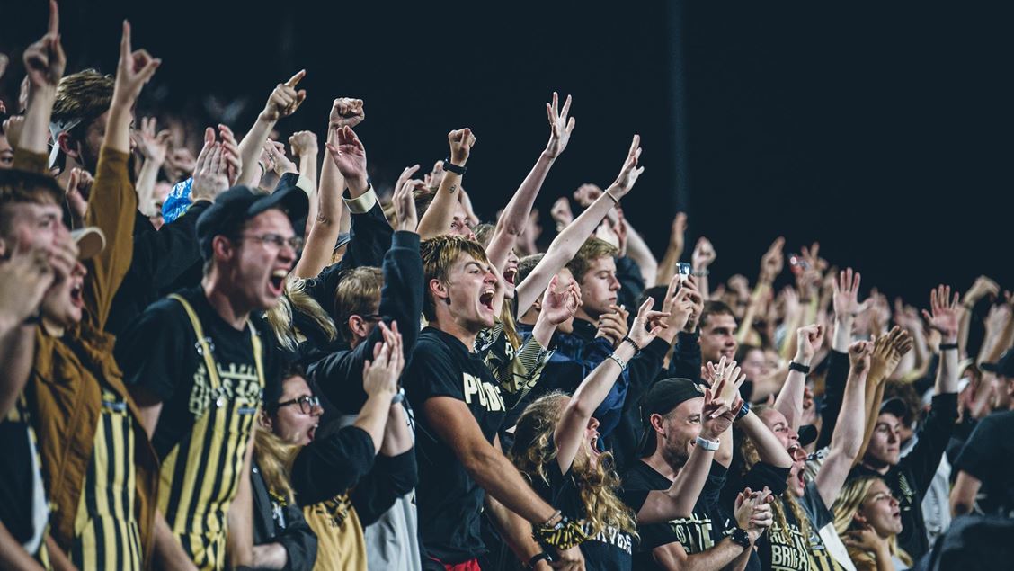 student crowd in stands