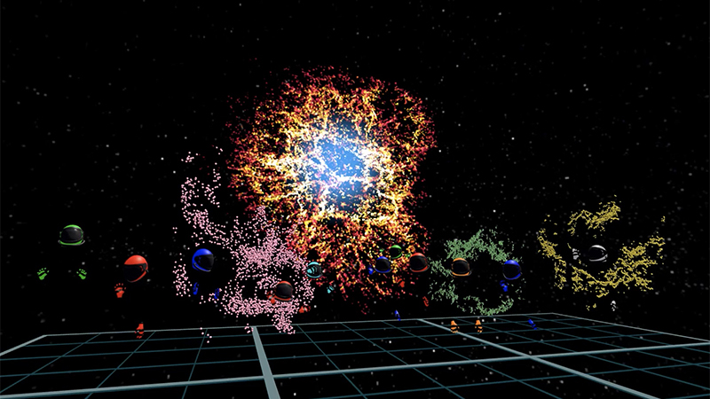 virtual reality look at faraway star remnants