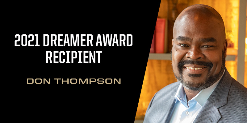 Purdue names Thompson as 2021 Dreamer Award recipient - Vimarsana News