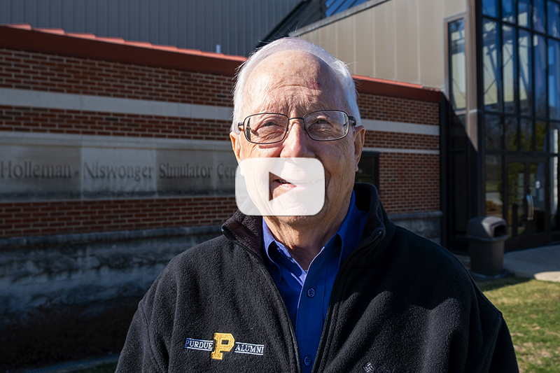 John Sautter at Purdue Airport