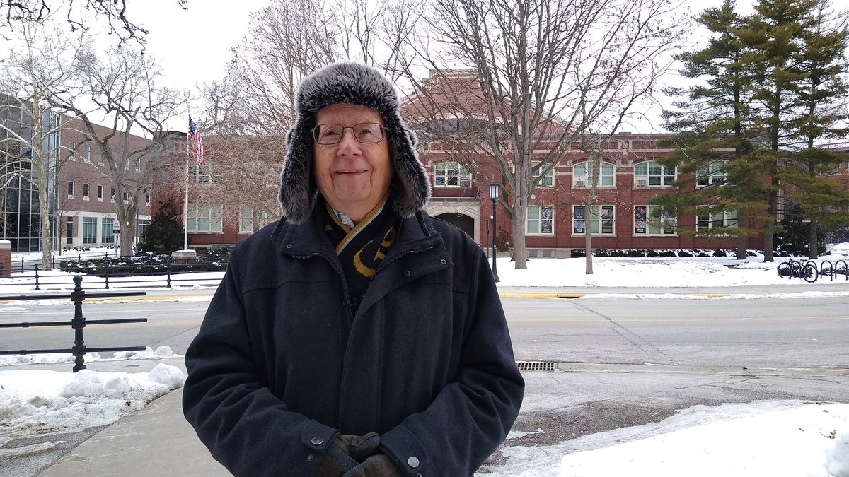 Sautter with Armory in background