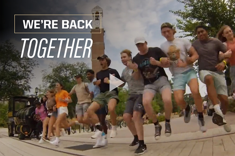 We're back together graphic