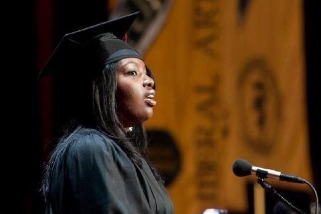 Brittany Allensworth at graduation