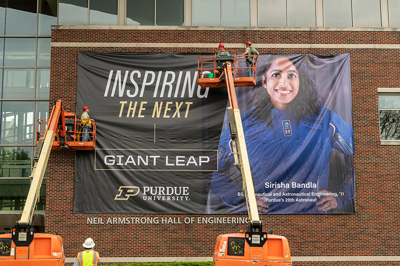 New Armstrong alumna banner