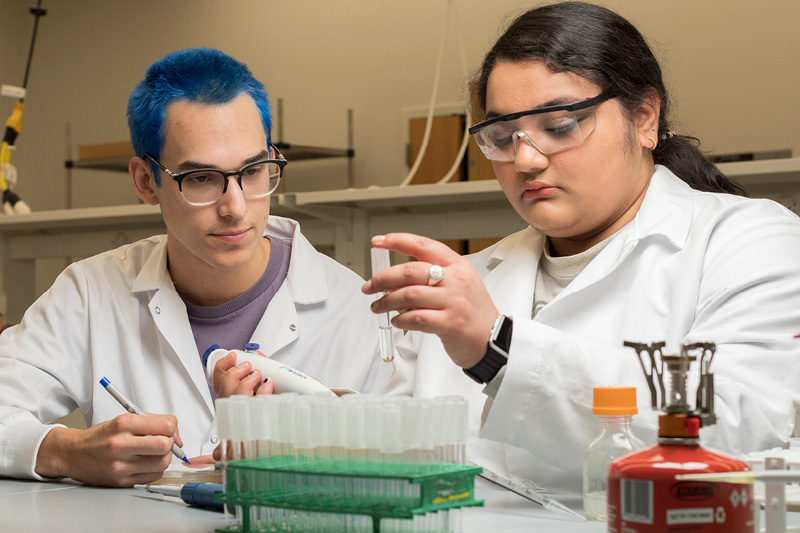 Undergraduates Ben Burns and Ekta Singh