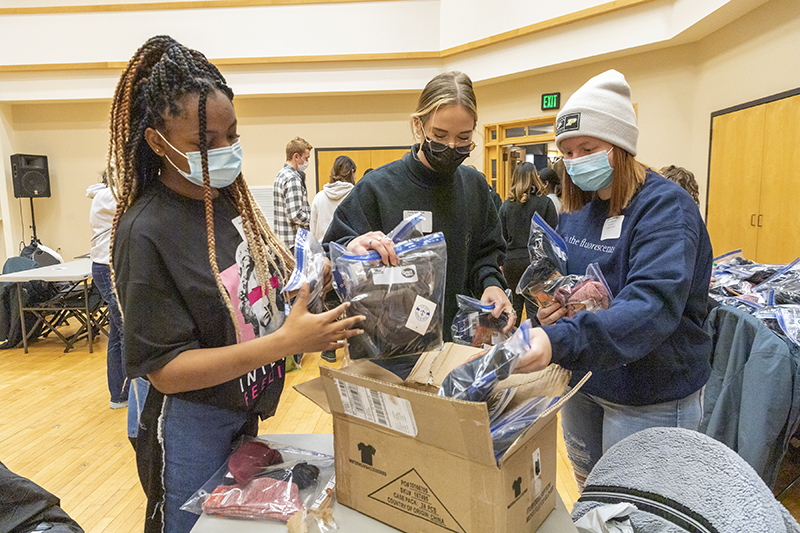 Day of service volunteers