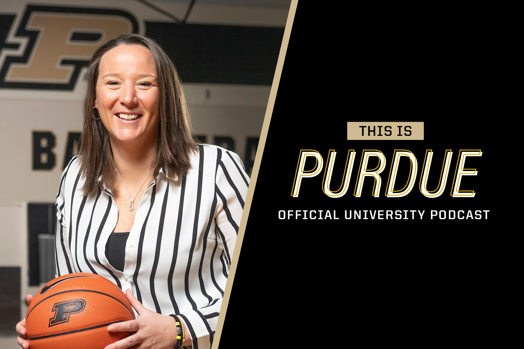 Katie Gearlds in podcast graphic