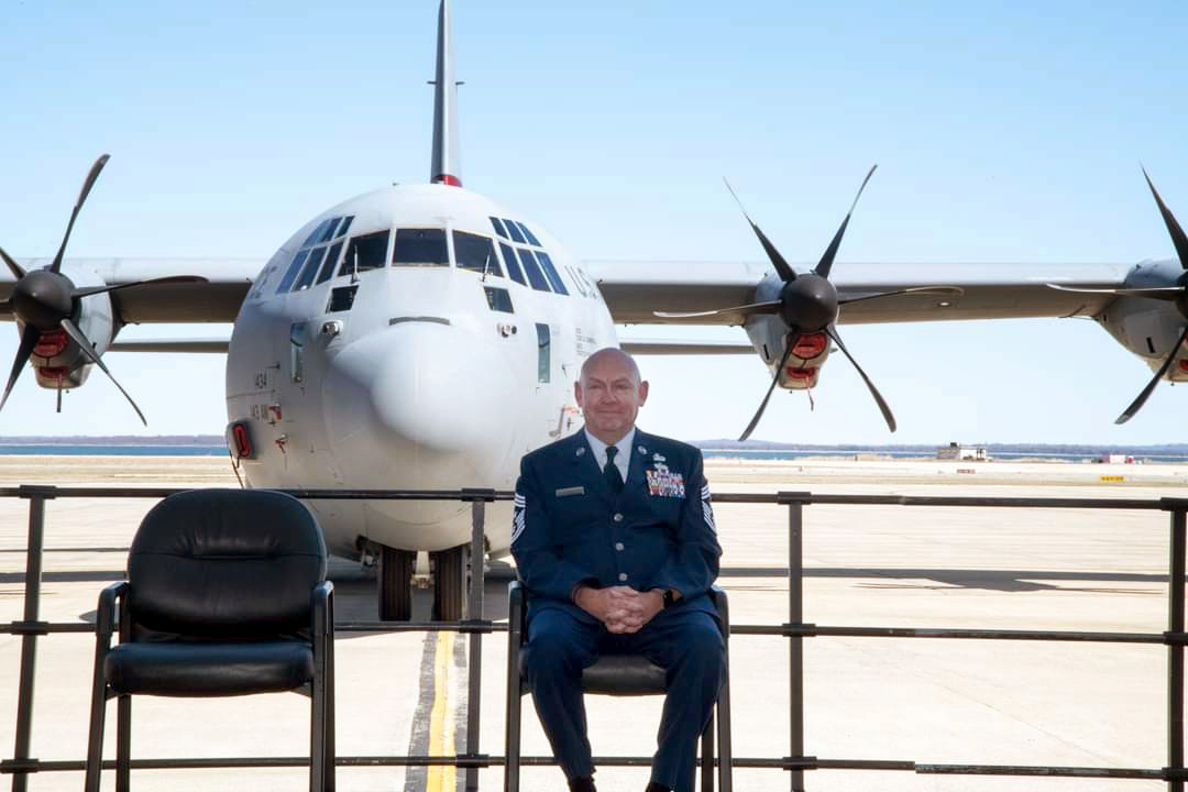 Ian Hyatt at retirement ceremony