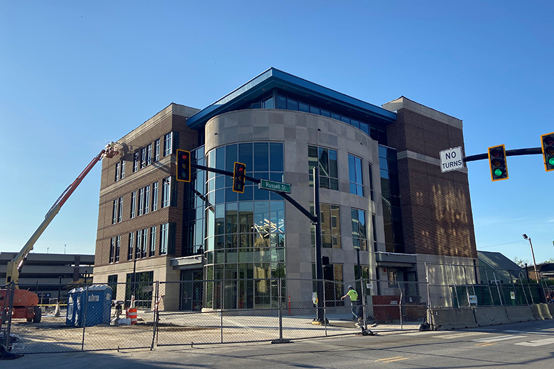Construction on Purdue's campus