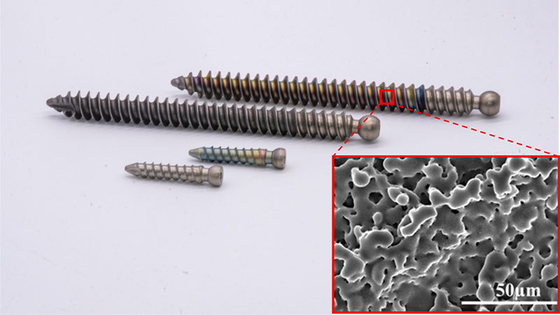 New laser surface modification process with silver provides antimicrobial defense to titanium orthopedic devices