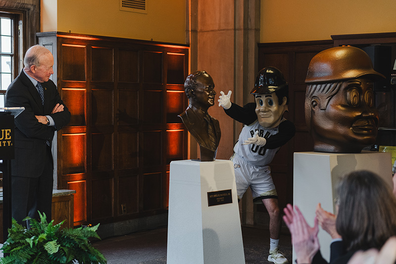 Daniels bust unveiling