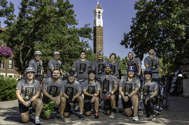 Bob Bowen and cycling group