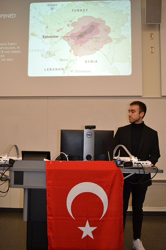 Bora Onur Taspek, president of the Turkish Student Association at Purdue