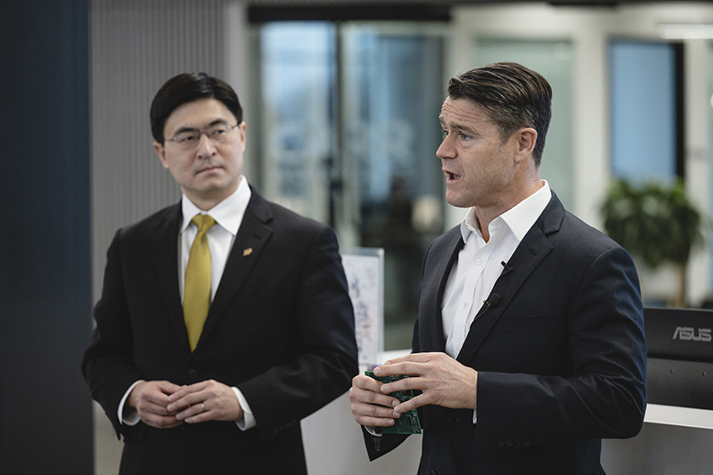 President Mung Chiang, Todd Young